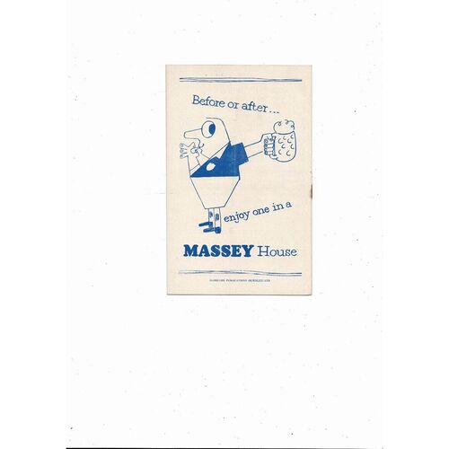 1959/60 Burnley v Sheffield Wednesday Football Programme