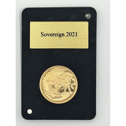 2021 QE11 Gibraltar issue proof full gold sovereign