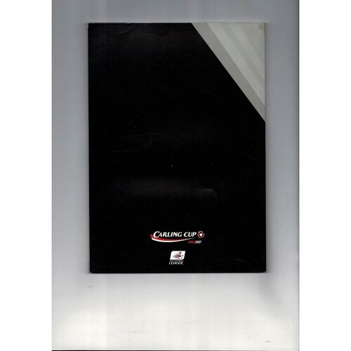 2007 Arsenal v Chelsea League Cup Final Football Programme
