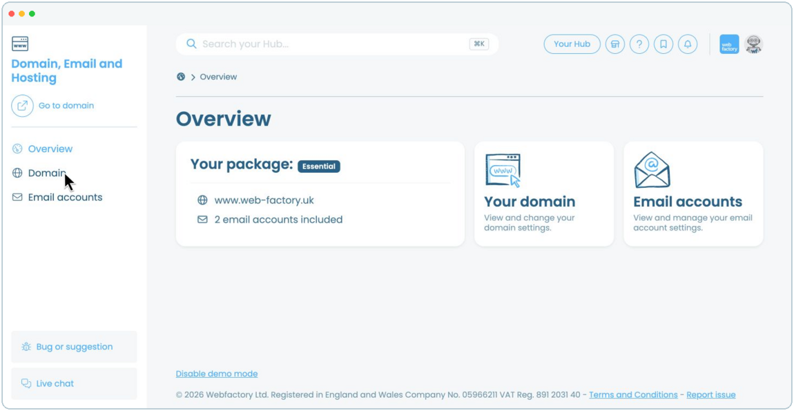 How to choose where your domain points | Webfactory Support | Webfactory