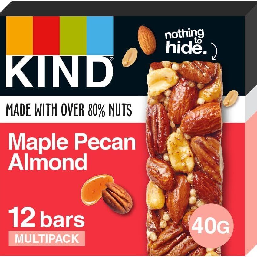 Kind Maple Glazed Pecan & Sea Salt Bars 12pk