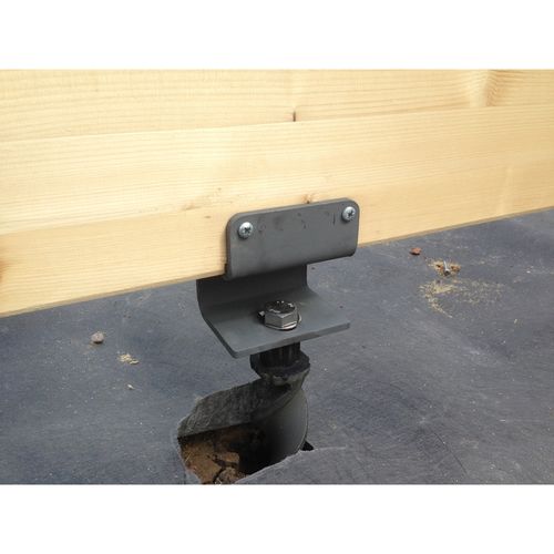 Permanent anchors for log cabins