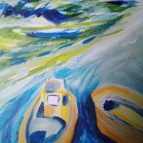 Boats seeking a sheltered inlet