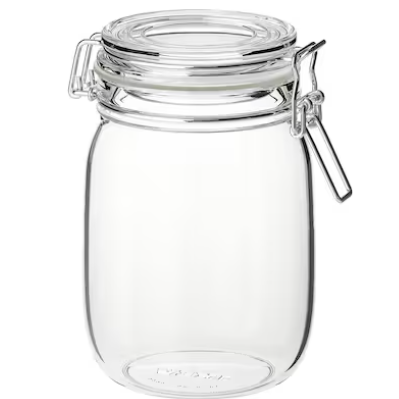 Pre Loved Large Ikea Glass Storage Jar