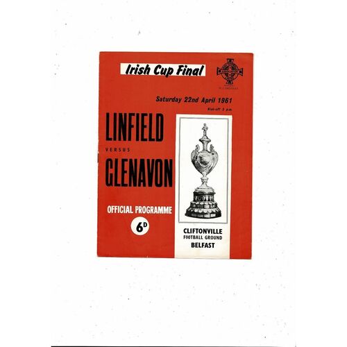 Northern Ireland Cup / Gold Cup Finals Football Programmes
