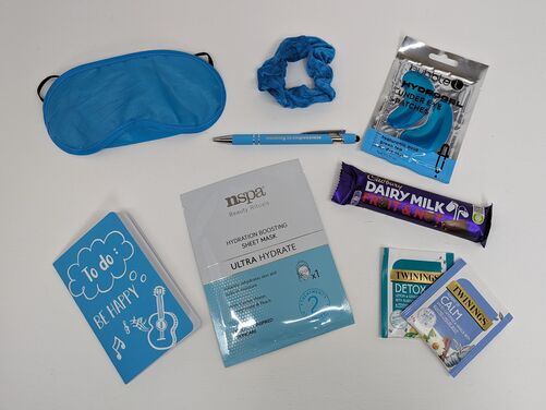 Light blue letter box