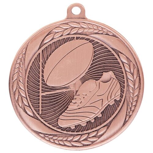 Typhoon Rugby Medal Antique Bronze