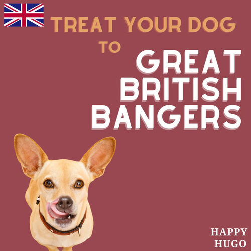 Pork & Beef Deli Sausages for dogs by Happy Hugo 200g