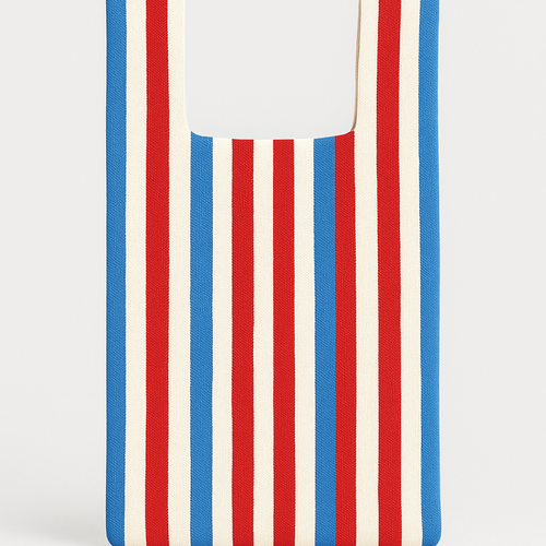 Coastal Stripe Knit Bag