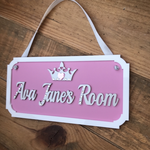 PRINCESS GLITTER Door Plaque