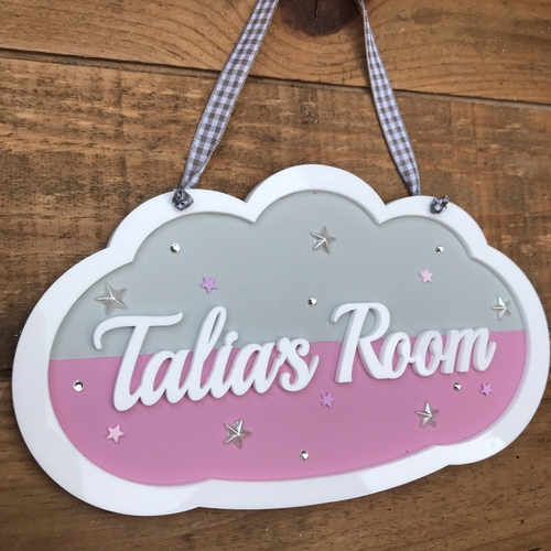 Girls CLOUD door sign