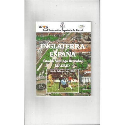 1987 Spain v England International Football Programme