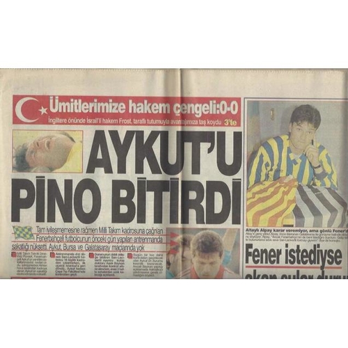 1993 Turkey v England Newspaper Edition