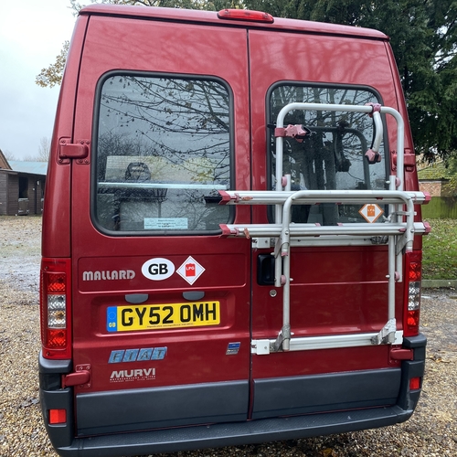 Murvi Mallard Camper Van 2 Berth 2002(52)reg Fiat Ducato 2.0 JTD SWB 55126 Miles