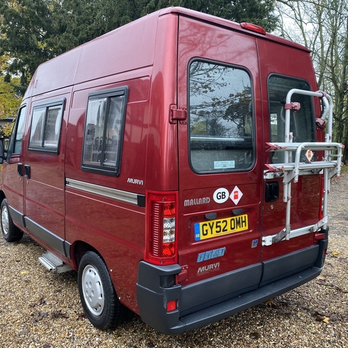 Murvi Mallard Camper Van 2 Berth 2002(52)reg Fiat Ducato 2.0 JTD SWB 55126 Miles