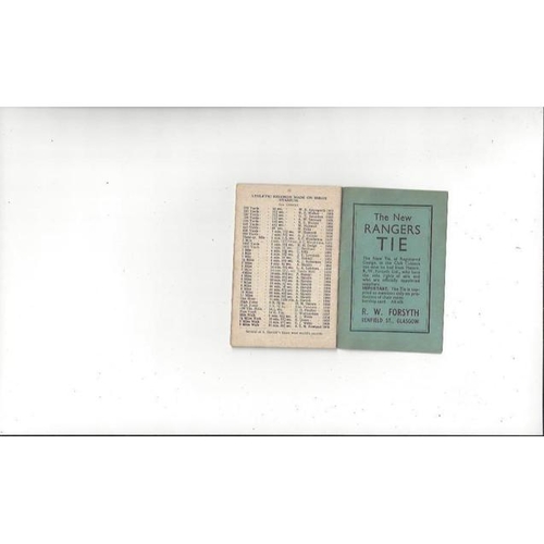 Rangers Official Football Handbook 1947/48