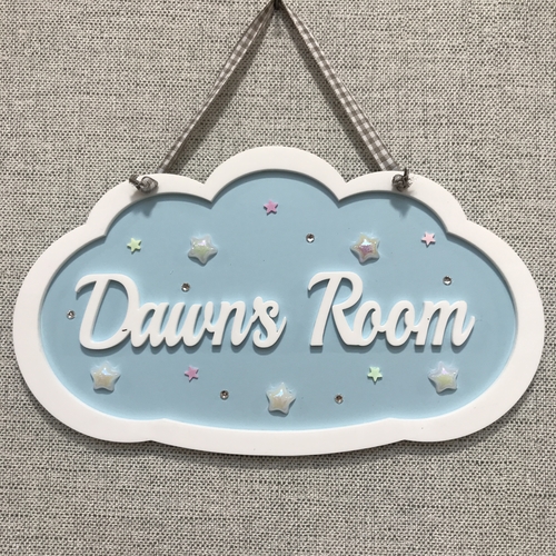 Girls CLOUD door sign