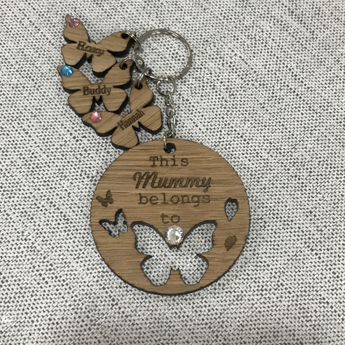Butterfly Keyring