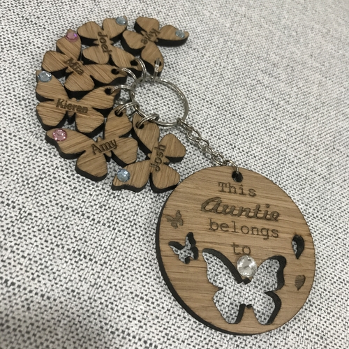 Butterfly Keyring