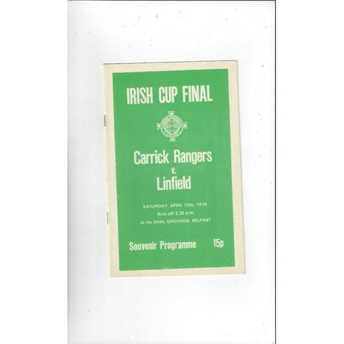 Northern Ireland Cup / Gold Cup Finals Football Programmes