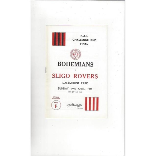Republic of Ireland Cup Final Football Programmes