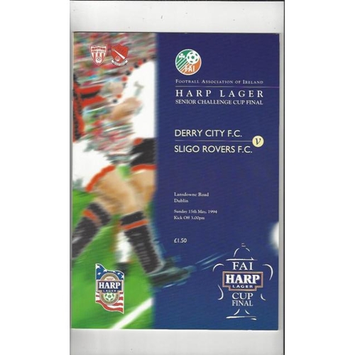Republic of Ireland Cup Final Football Programmes