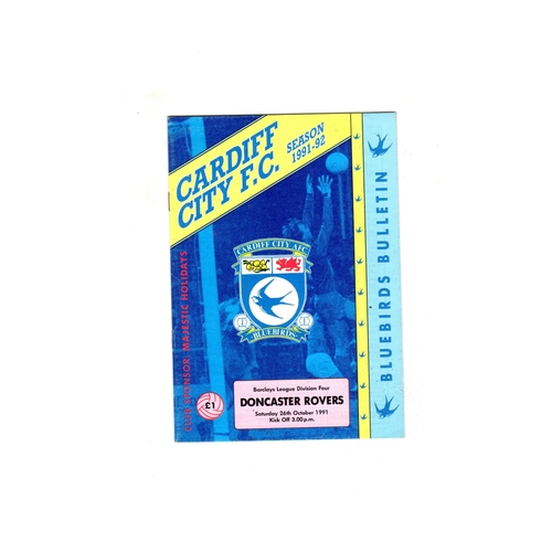 Cardiff City Home Football Programmes