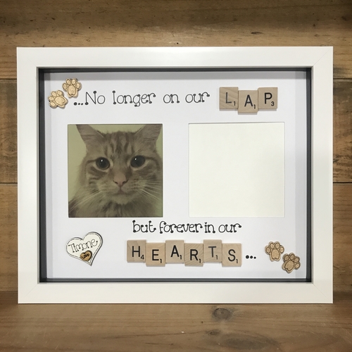 Large “ no longer by our side “ pet memorial frame