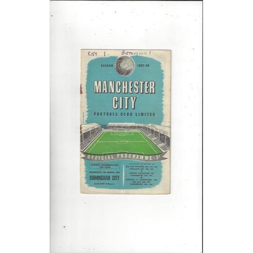 Birmingham City Away Football Programmes