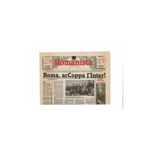 1991 Roma v Inter Milan UEFA Cup Final Romanista Newspaper Edition