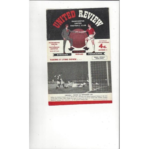 Manchester United Home Football Programmes