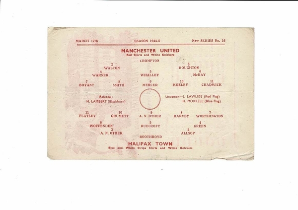 Latest Football Programmes Listed today