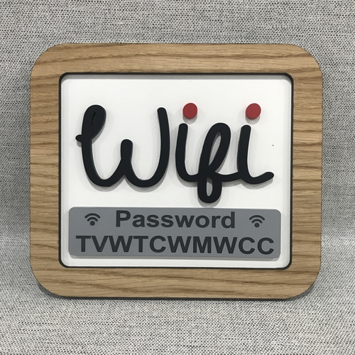 WIFI password sign