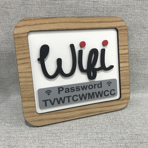 WIFI password sign