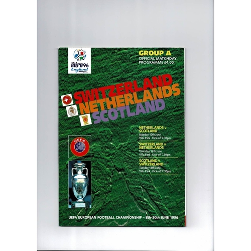 European Championship Football Programmes