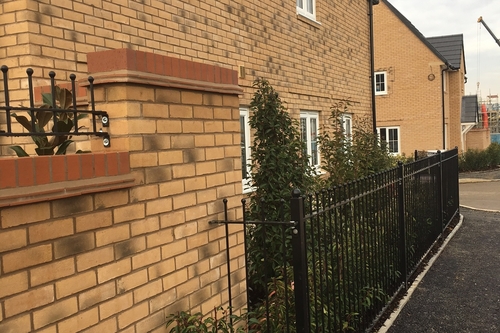 900mm high ball top railing panel