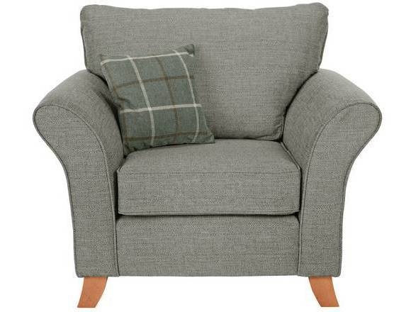 JASPER  ARMCHAIR IN GREY TWEED