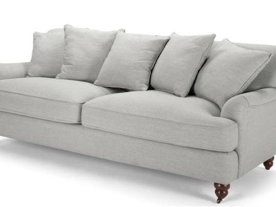 YORK 3+2  IN PLUSH SILVER