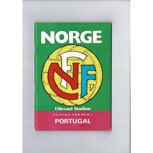 Norway v Portugal Football Programme 1979