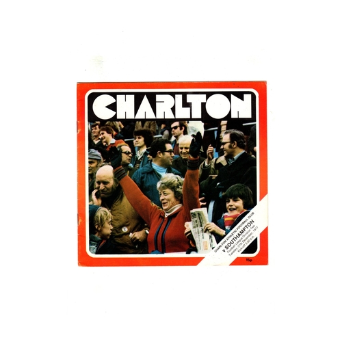 Charlton Athletic Home Football Programmes