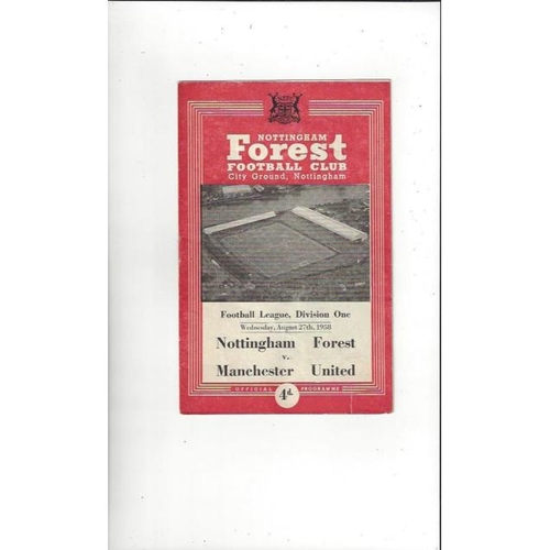 Nottingham Forest Home Football Programmes