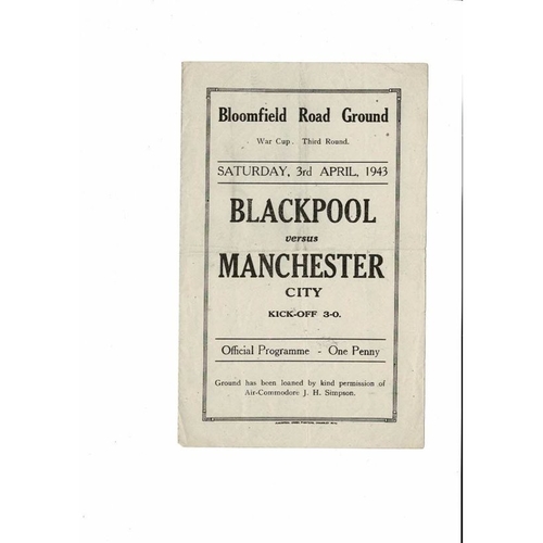 Blackpool Home Football Programmes