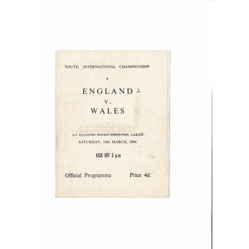 Youth International Football Programmes