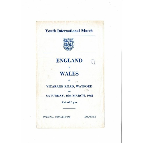 Youth International Football Programmes