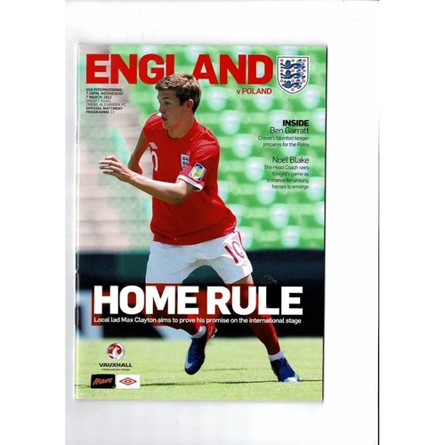 Youth International Football Programmes