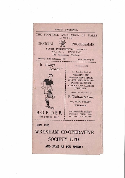 More Football Programmes listed today