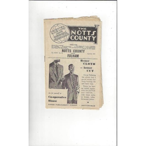 Fulham Away Football Programmes