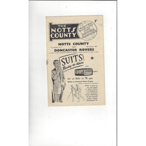 Notts County Home Football Programmes