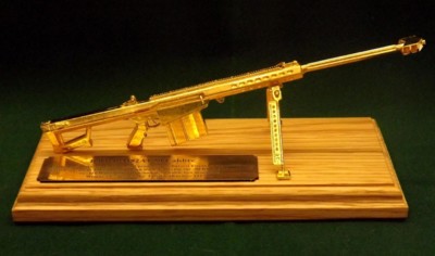 Gold Plated 1/6 Gun Ornaments