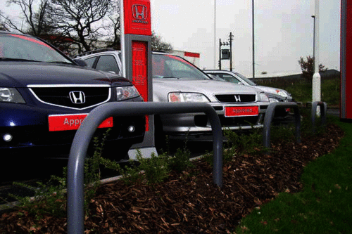 800mm high dig in Hoop barrier